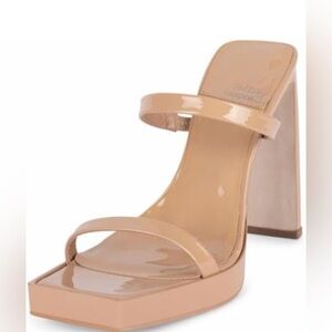 Jeffrey Campbell Hustler Dusty Nude Patent